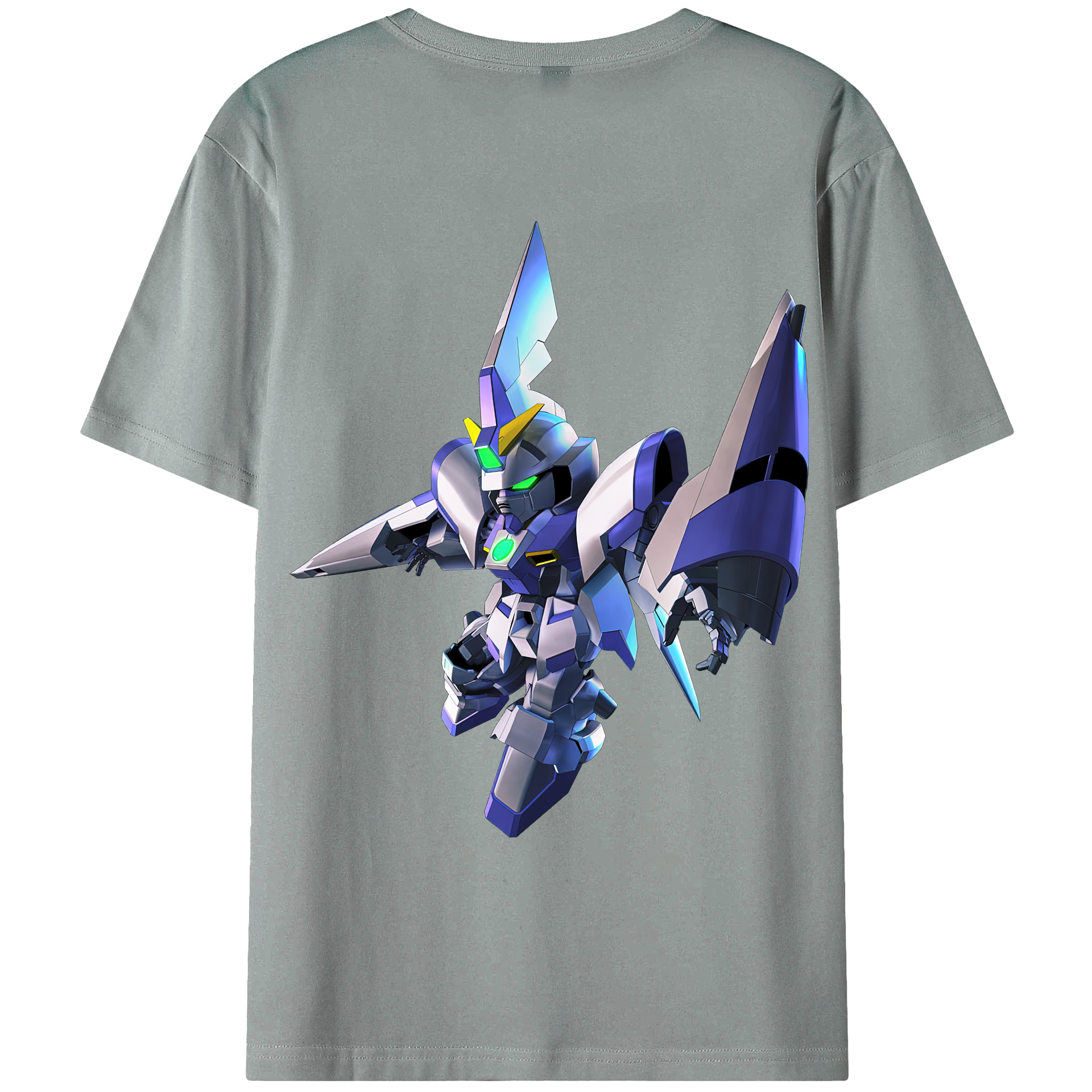 （画像用） 機動戦士ガンダム Mobile Suit Gundam 綿100％ メンズ半袖Tシャツ（バックプリント） 通気性